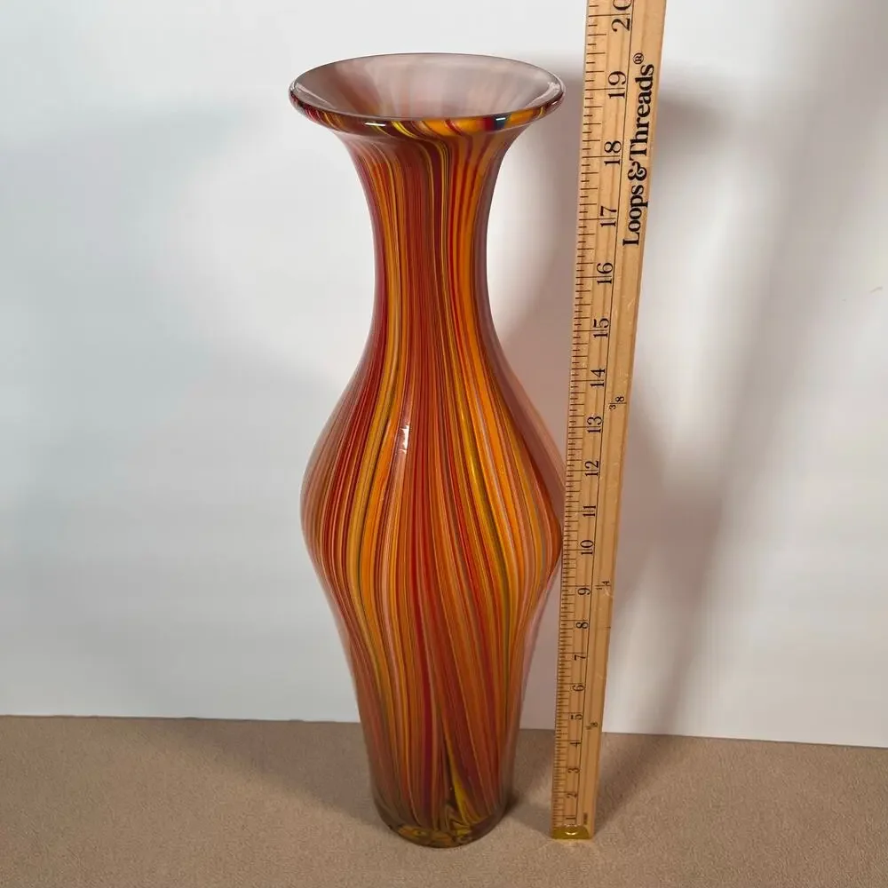 Large Art Glass Vase 19